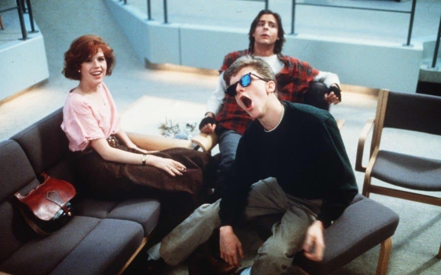 Molly Ringwald, Anthony Michael Hall, Judd Nelson, on-set of the Film, 'The Breakfast Club,' 1984