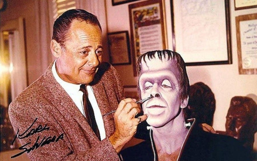 Makeup session with Fred Gwynne