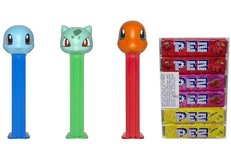 PEZ Candy Pokemon Dispenser and Candy Refill Set