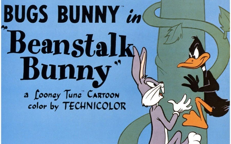 Beanstalk Bunny, poster, from left: Bugs Bunny, Daffy Duck, 1955