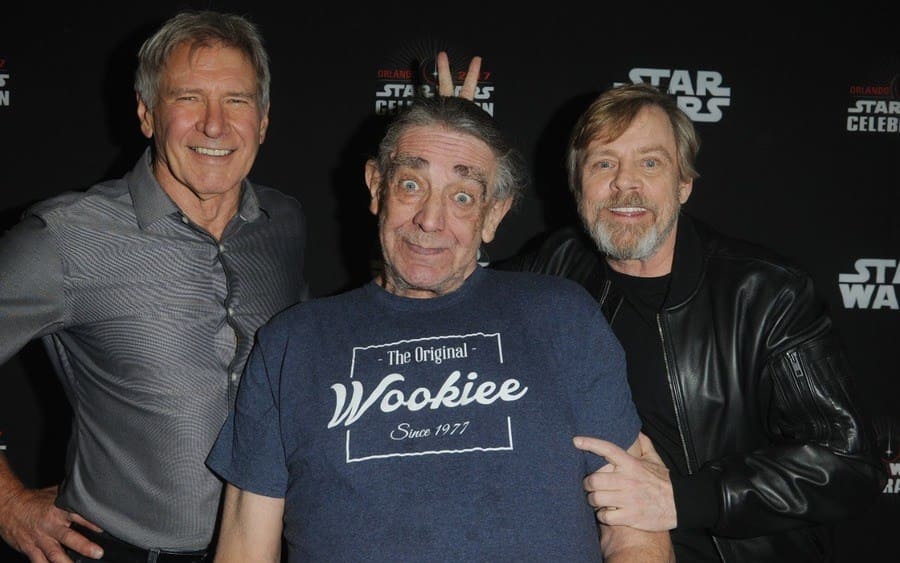 Harrison Ford, Peter Mayhew and Mark Hamill