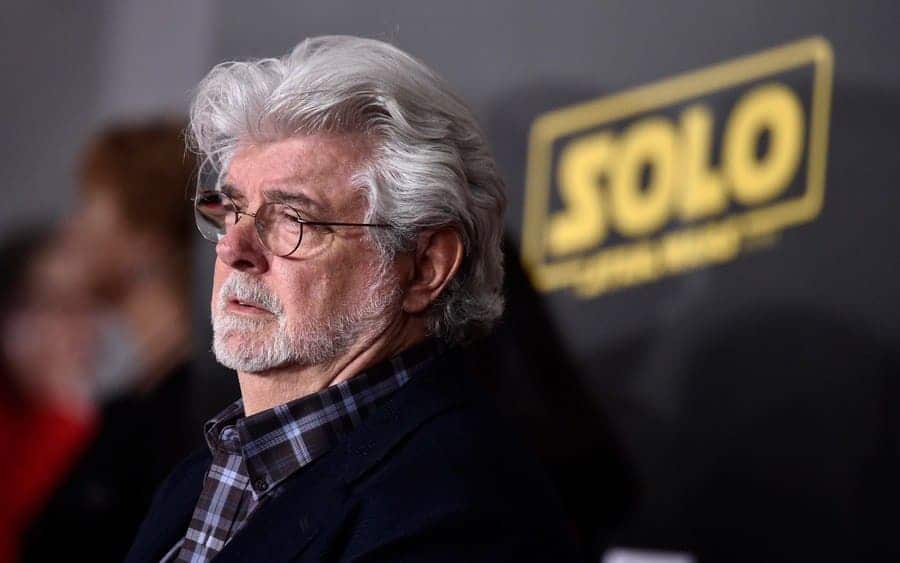 George Lucas attends the Premiere of Disney Pictures And Lucasfilm's 