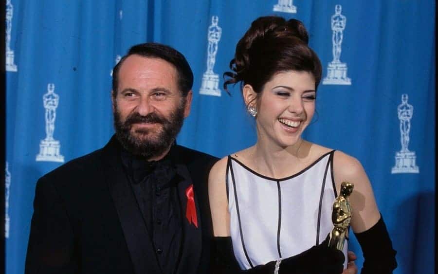 Joe Pesci and Marisa Tomei at Academy Awards