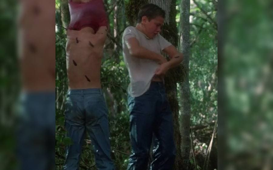 Leeches’s scene in Stand By Me