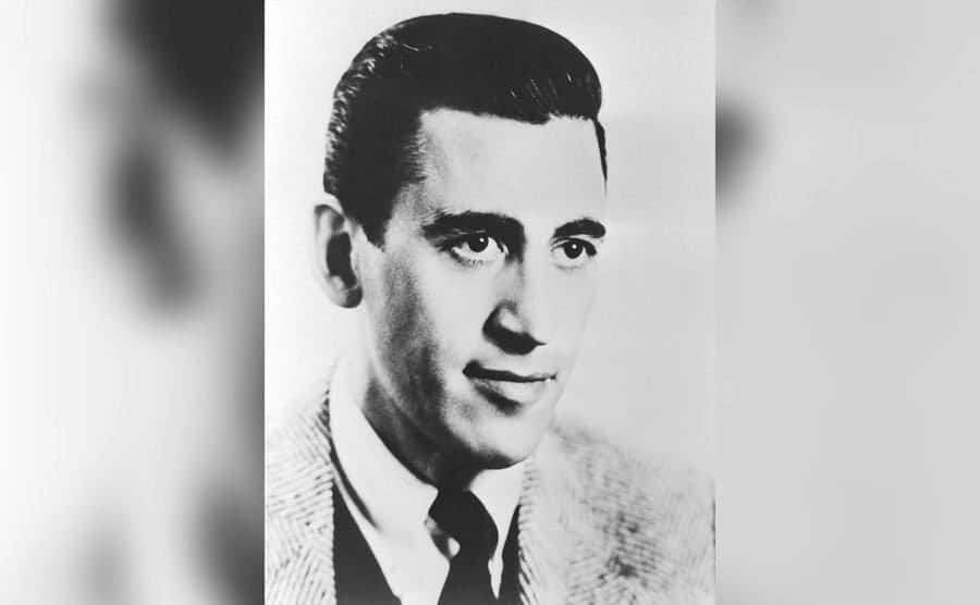 A portrait of J.D. Salinger. 