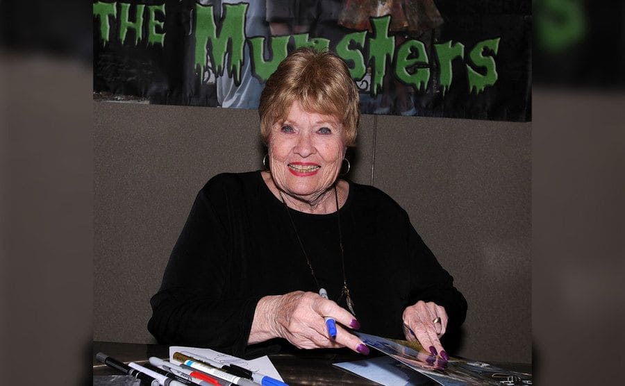 Pat Priest of The Munsters is attending a signing in the Chiller Theatre expo.