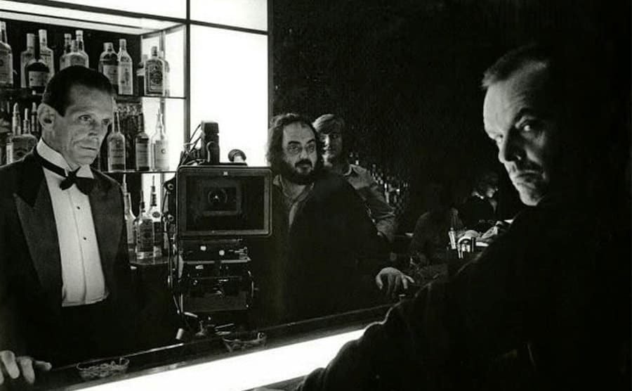 Joe Turkel, Stanley Kubrick, and Jack Nicholson. 