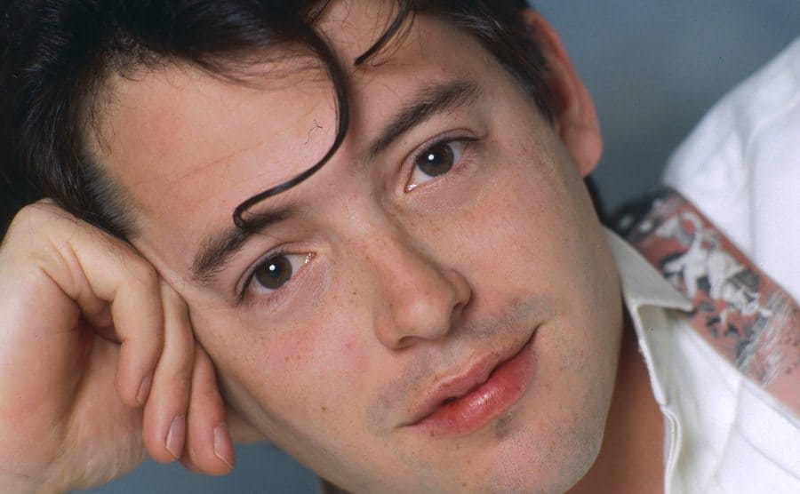 A studio portrait of a young Matthew Broderick.
