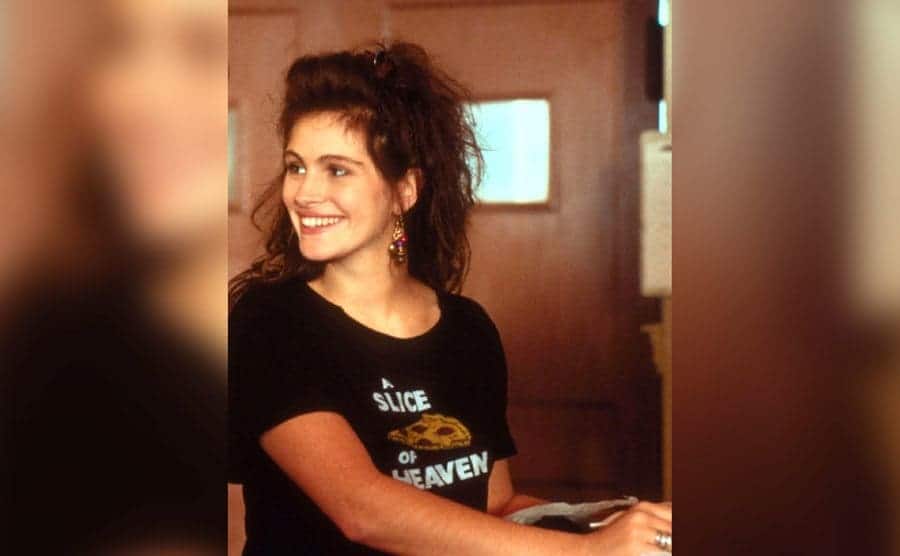 Julia Roberts, as Daisy, in a still from Mystic Pizza. 