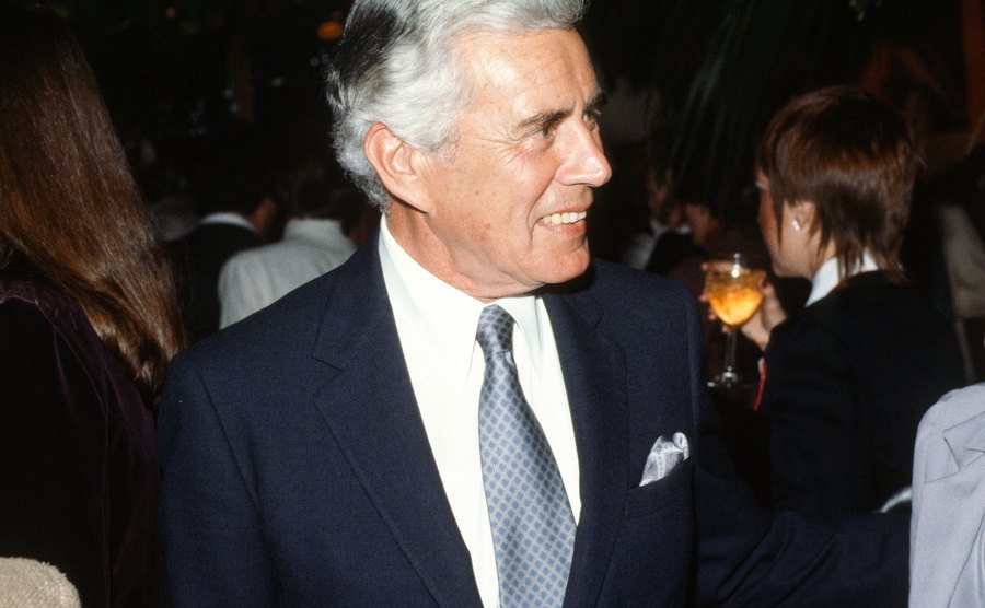 John Forsythe attended a party circa 1983.