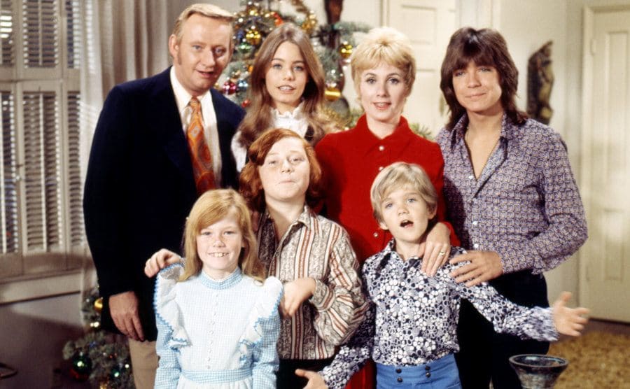 The Partridge Family poses for a group portrait.
