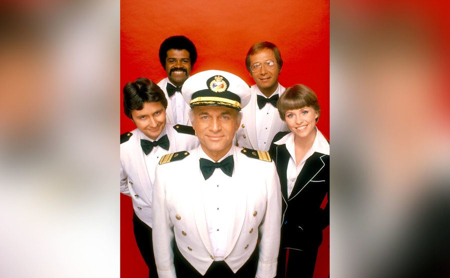 A promo shoot featuring the cast of Love Boat. 