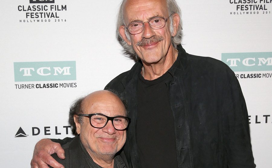 Danny DeVito and Christopher Lloyd attend a screening. 