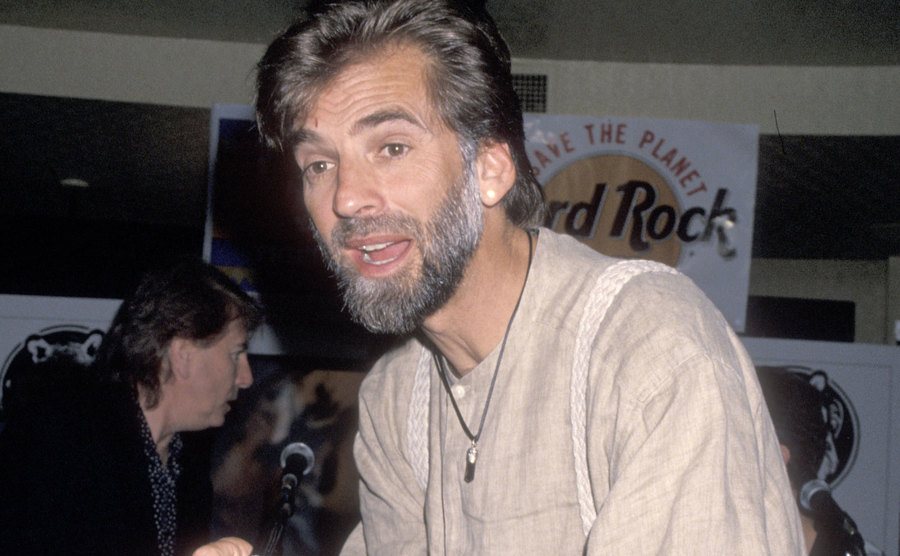 Kenny Loggins during a press conference.