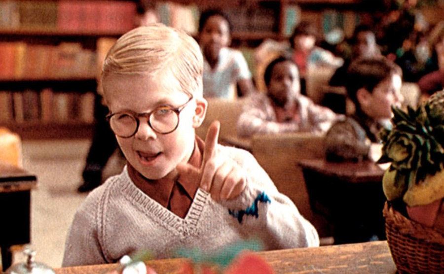 Peter Billingsley, as Ralphie Parker in a scene from the film. 