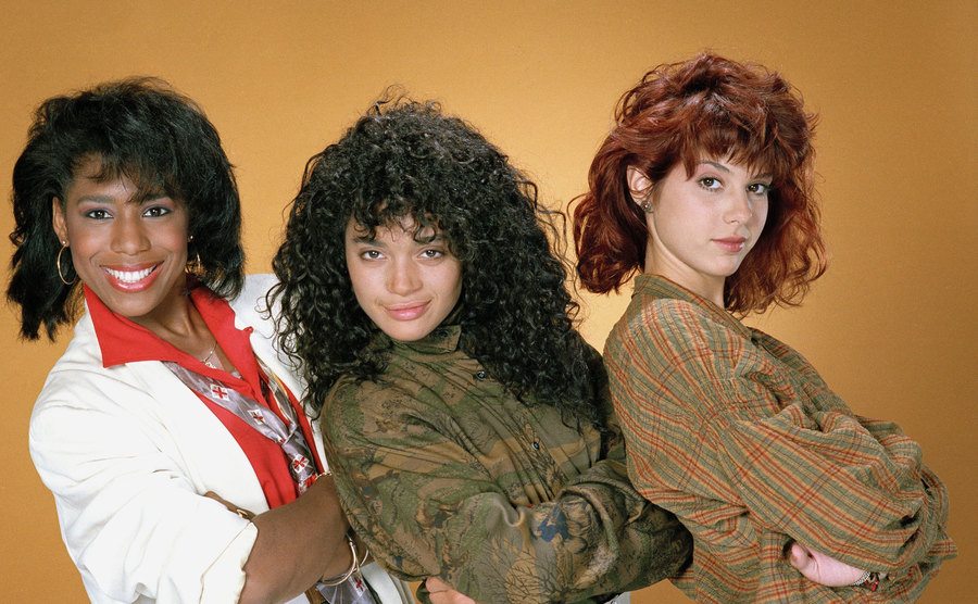 Maria Tomei, Lisa Bonet, and Dawn Lewis in A Different World.