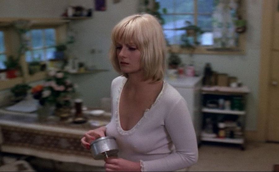 Lisa Blount in a scene from the film. 