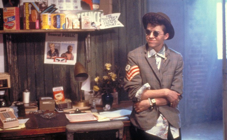 Cryer, as Duckie, in a scene from Pretty in Pink. 