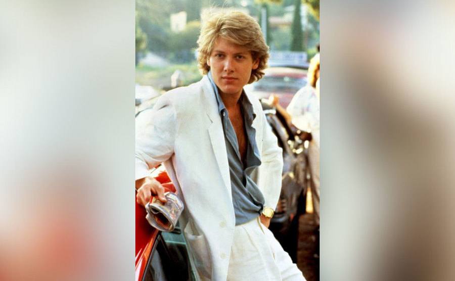James Spader as Steff on the set of the film. 