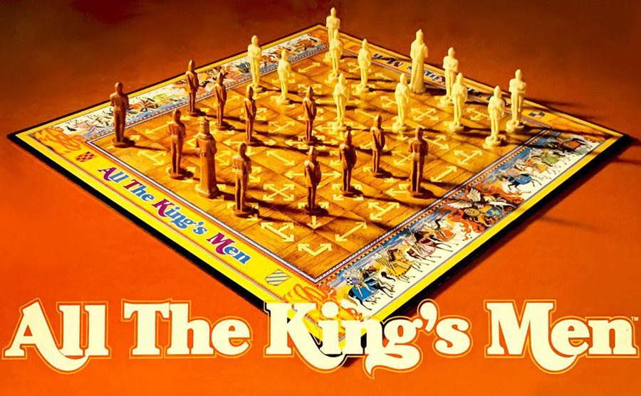 A picture of All The Kings Men board.
