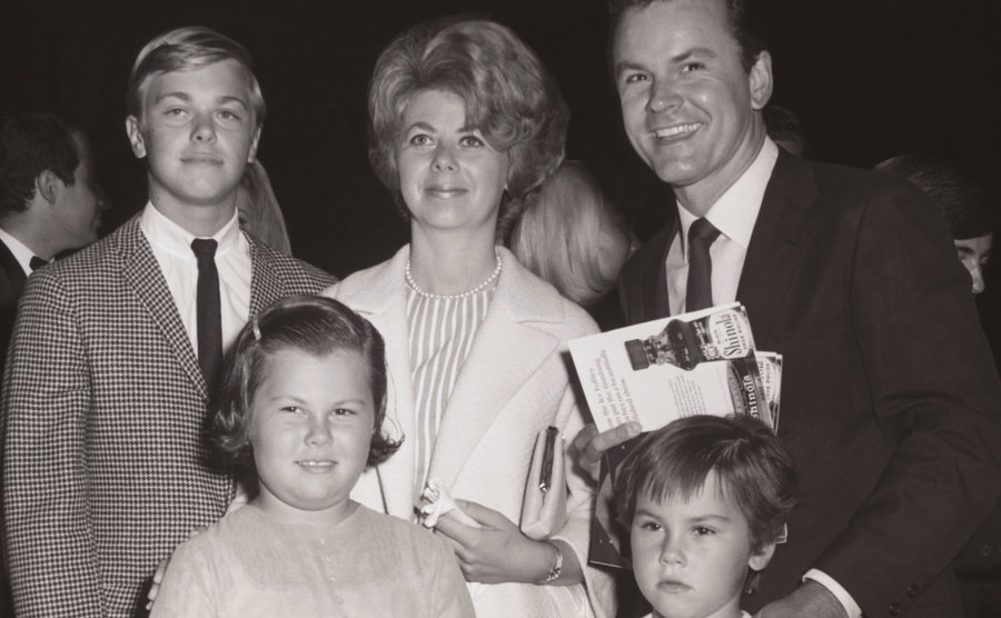 A dated picture of Bob Crane and his family.