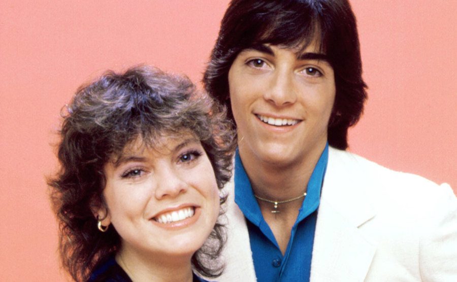 Erin Moran and Scott Baio in a promo for Joanie Loves Chachi. 