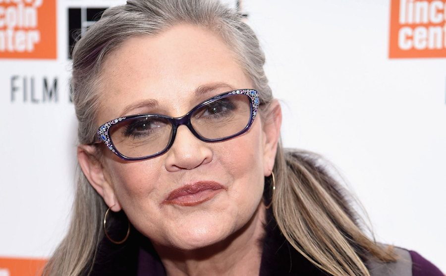 Carrie Fisher attends the 54th New York Film Festival. 