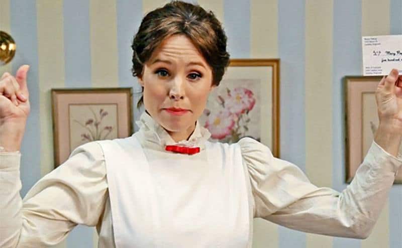 Kristen Bell as Mary Poppins in Mary Poppins Quits.