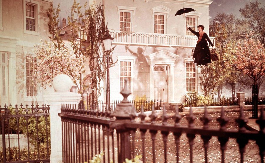 Julie Andrews in a scene from the film.