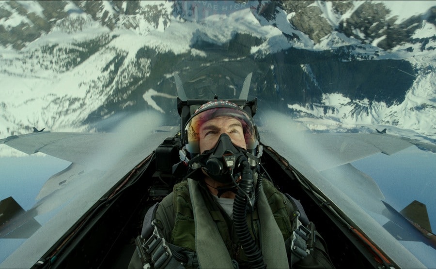 Tom Cruise in a still from Top Gun: Maverick.