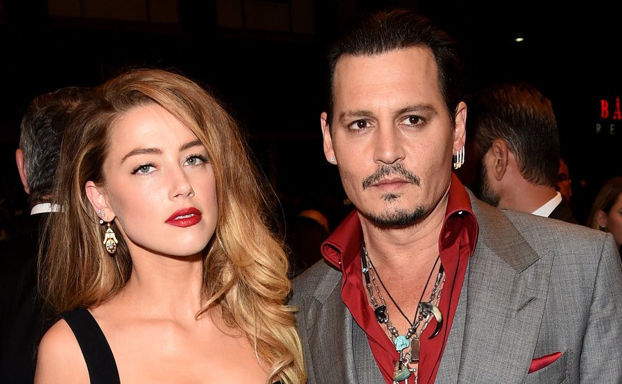 Amber Heard and Johnny Depp attend the 