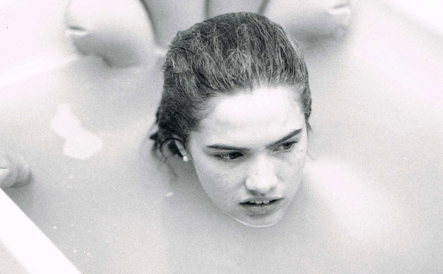 Heather Langenkamp is in a still from the film.
