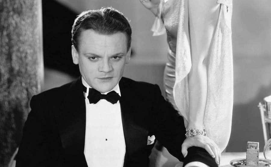 James Cagney in a still from a film.