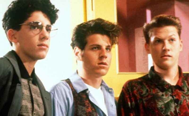 Billy Jayne, Abraham Benrubi, and Corin Nemec in a still from the television series.