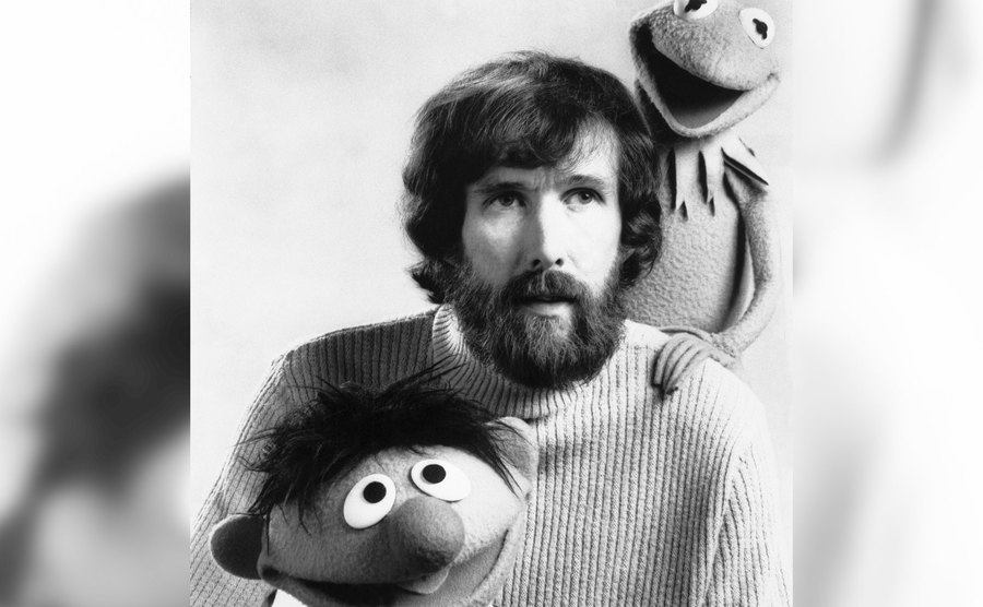 Jim Henson with Kermit The Frog and Ernie.