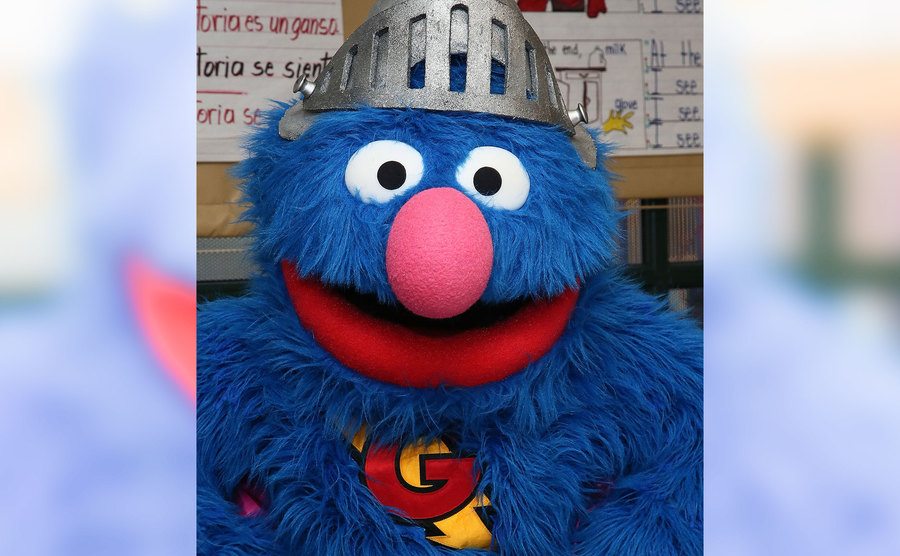 A picture of Super Grover.