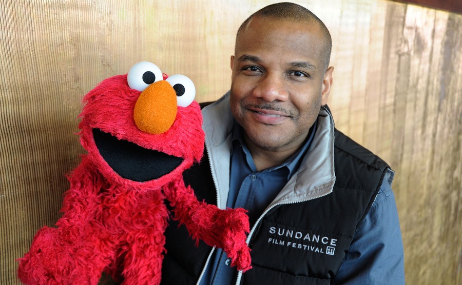 Elmo and actor Kevin Clash attend the 