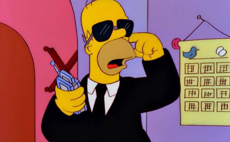 A still from The Simpsons’ parody on The Bodyguard.