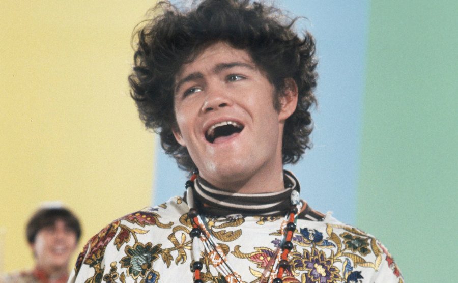 Mickey Dolenz on the set of the television show The Monkees.