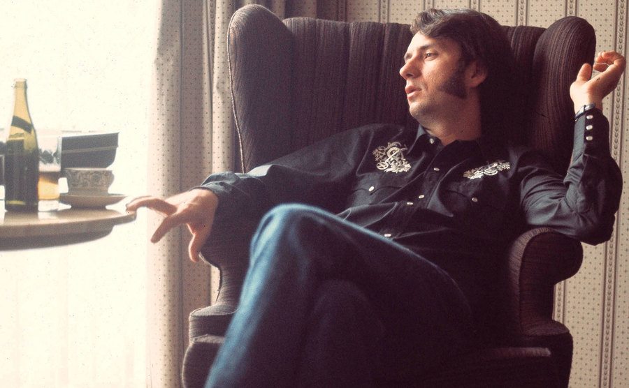 A dated portrait of Mike Nesmith at home.