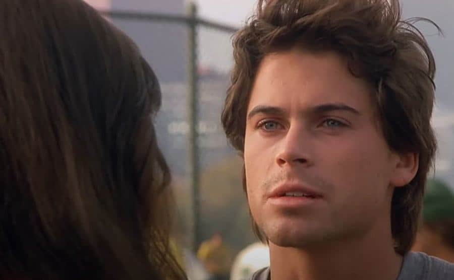 A still of Rob Lowe from the break-up scene.