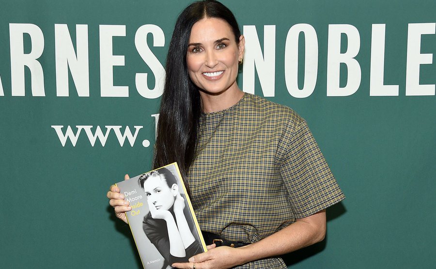 Demi Moore attends the signing of her memoir.
