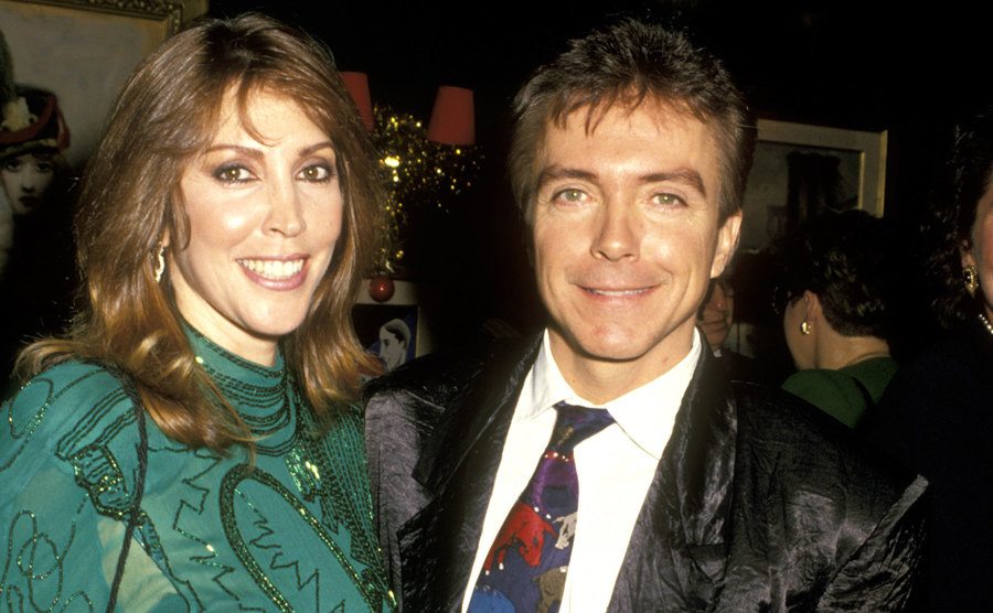 David Cassidy and Sue Shifrin during 45th Annual Primetime Emmy Awards.