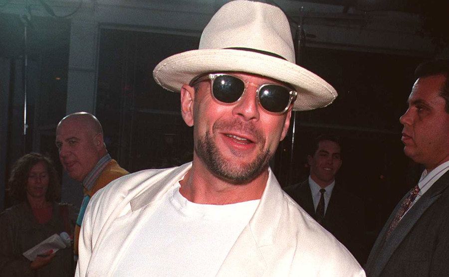A photo of Bruce Willis at the film premiere.