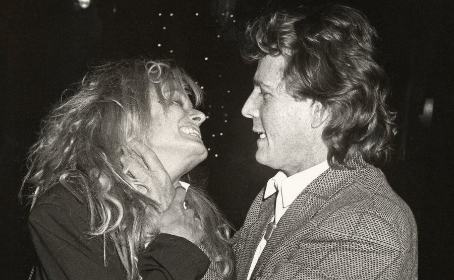 A photo of Farrah Fawcett and O'Neal during O'Neal's birthday.