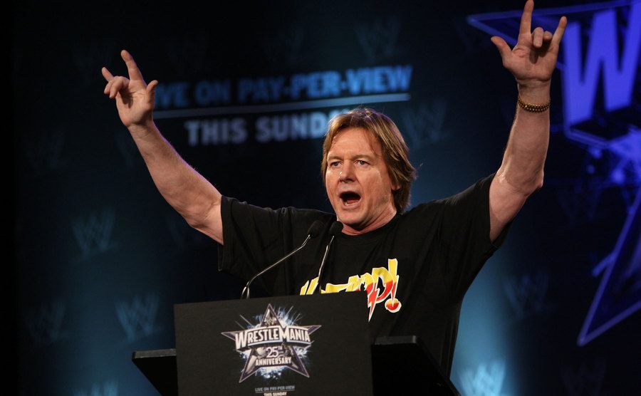 Rowdy Roddy Piper attends an event.