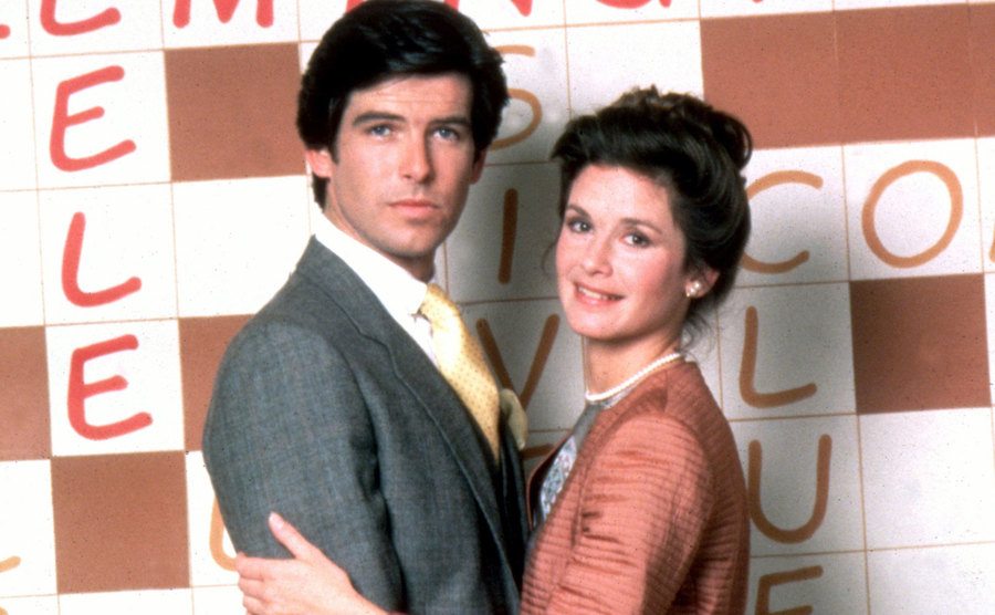 Brosnan and Zimbalist in a promo shot for the series.