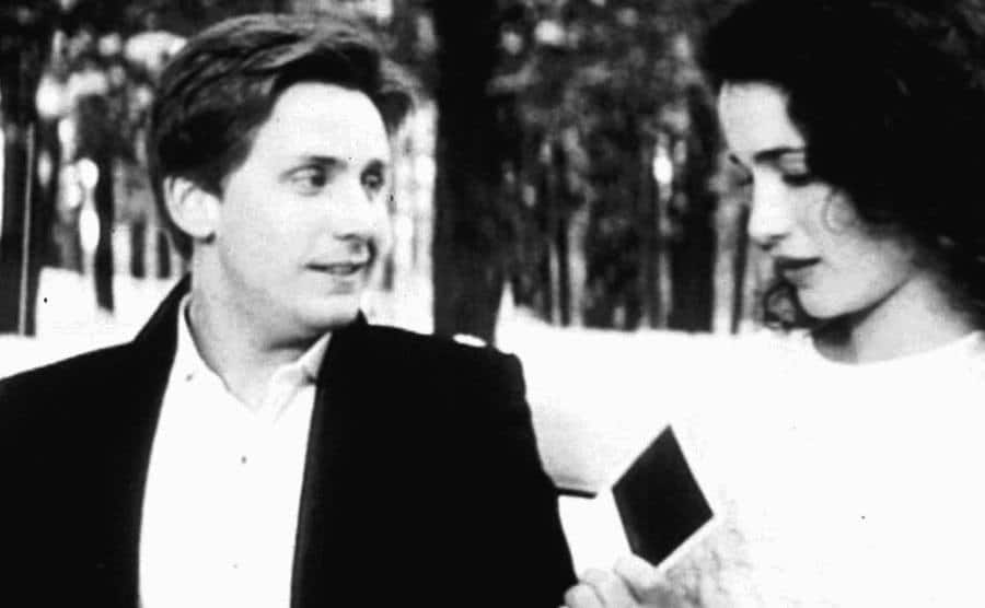 Emilio Estevez and Andie MacDowell in a still from the film.