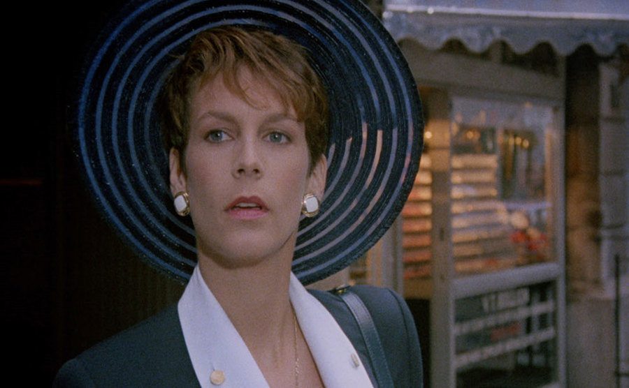 Jamie Lee Curtis is in a still from the film.