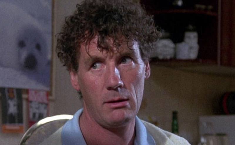 A closeup on Michael Palin in a still from the film.